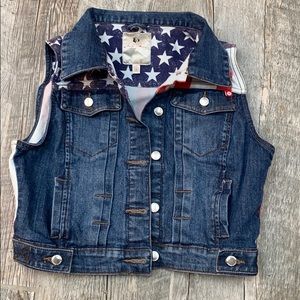 Marilyn Monroe Cropped Denim Vest M